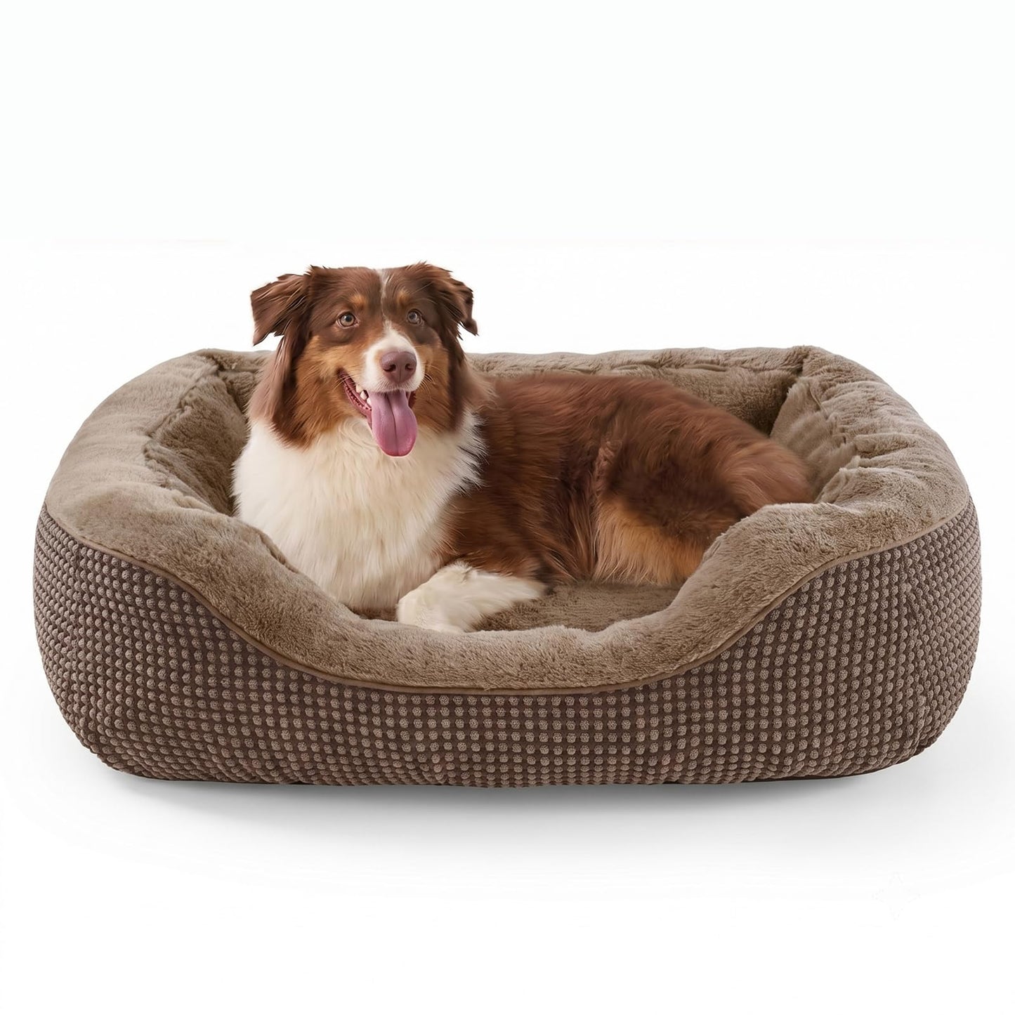 Orthopedic Calming Dog Bed with Anti-Slip Bottom