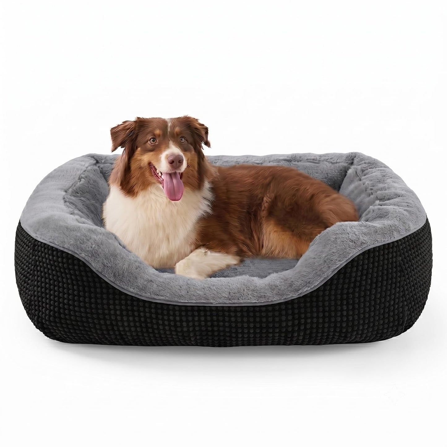 Orthopedic Calming Dog Bed with Anti-Slip Bottom