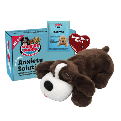 Heartbeat Plush Dog Toy for Calming Comfort