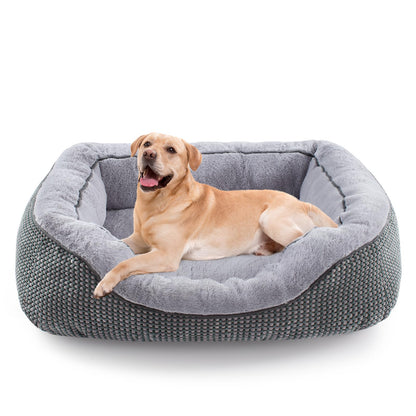 Orthopedic Calming Dog Bed with Anti-Slip Bottom