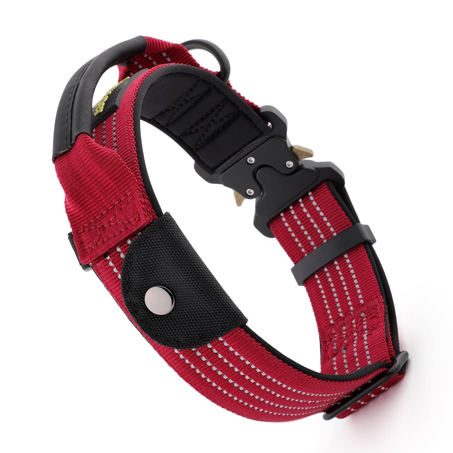 Tactical Dog Collar with AirTag Pocket