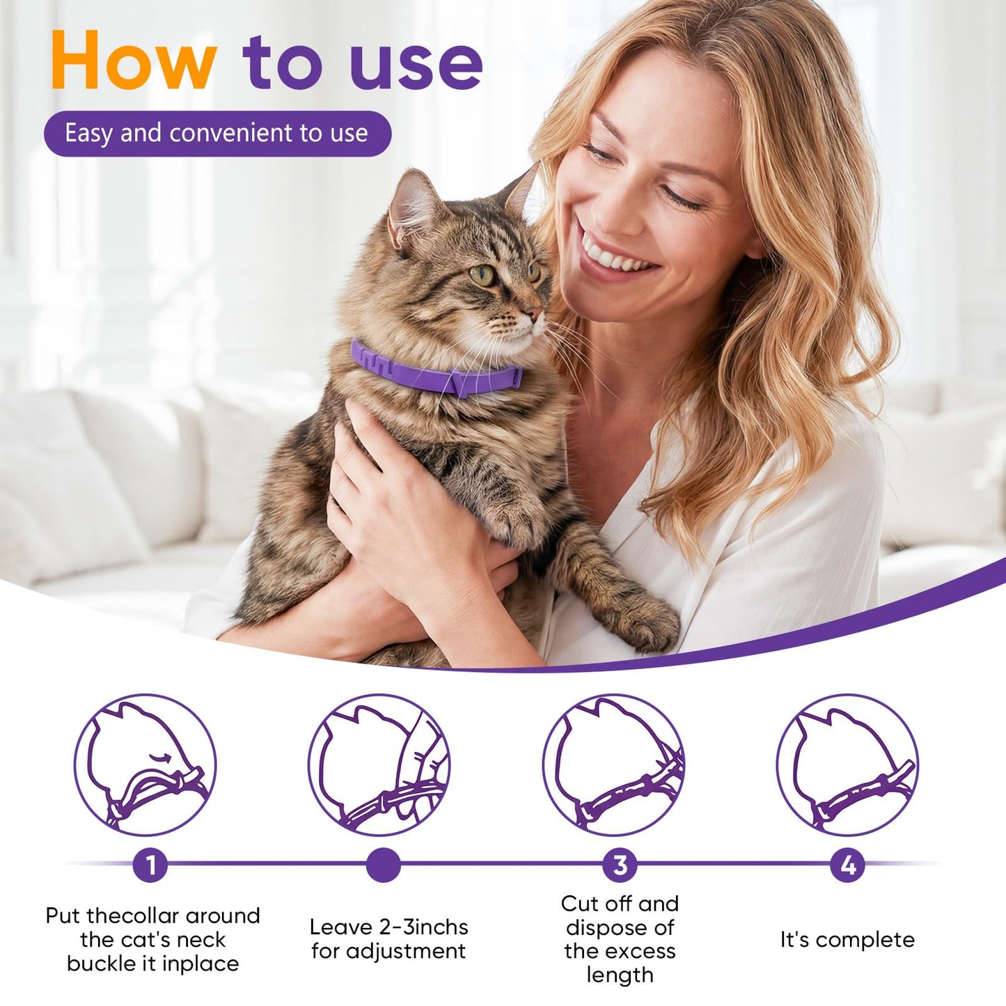 Calming Cat Collar with Long-Lasting Pheromones
