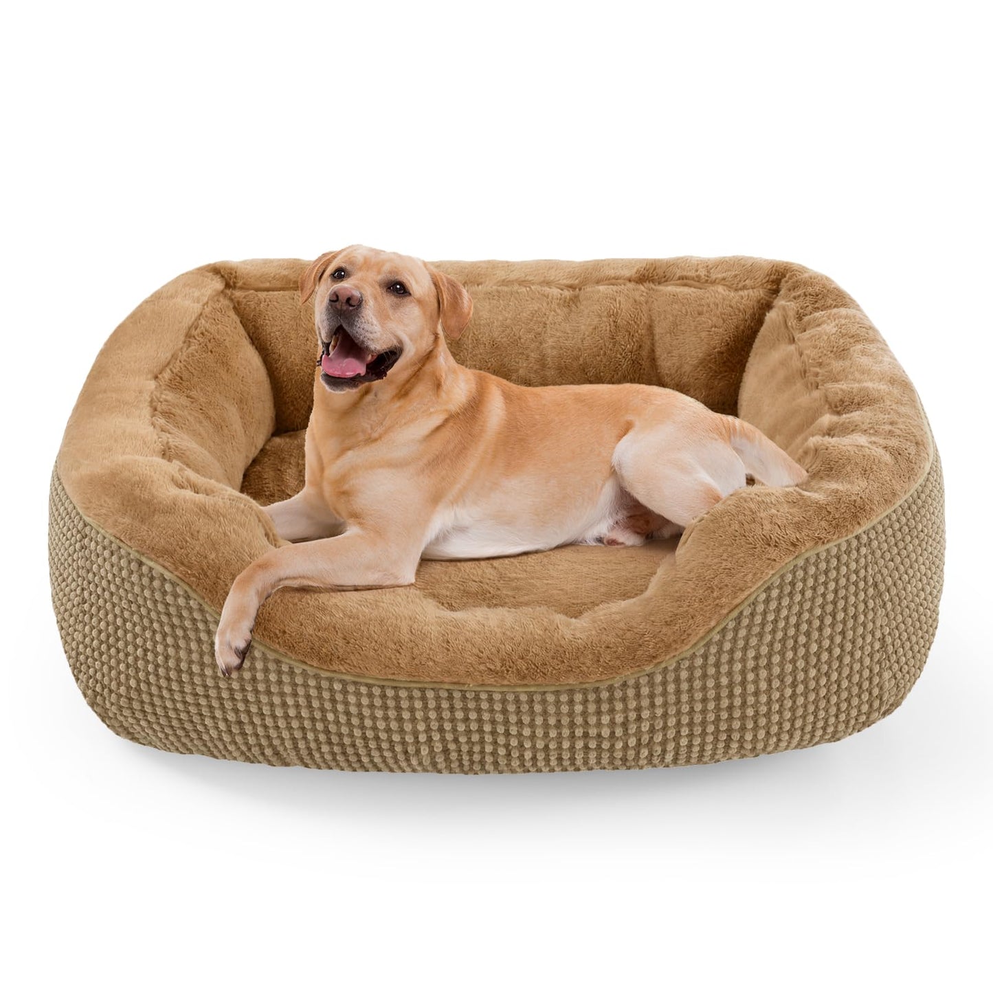 Orthopedic Calming Dog Bed with Anti-Slip Bottom