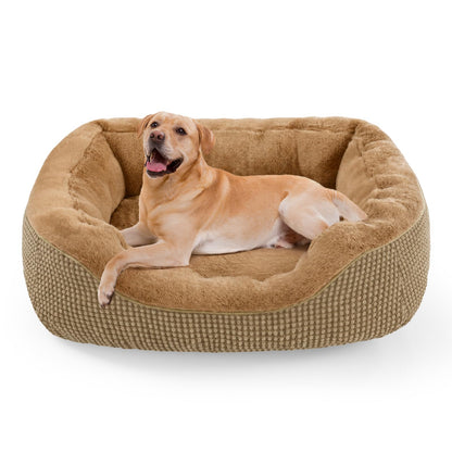 Orthopedic Calming Dog Bed with Anti-Slip Bottom