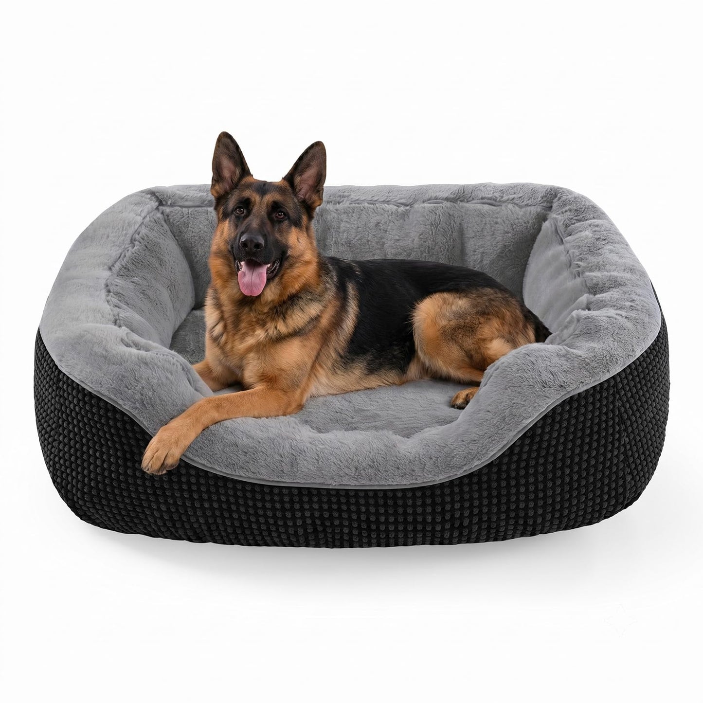 Orthopedic Calming Dog Bed with Anti-Slip Bottom