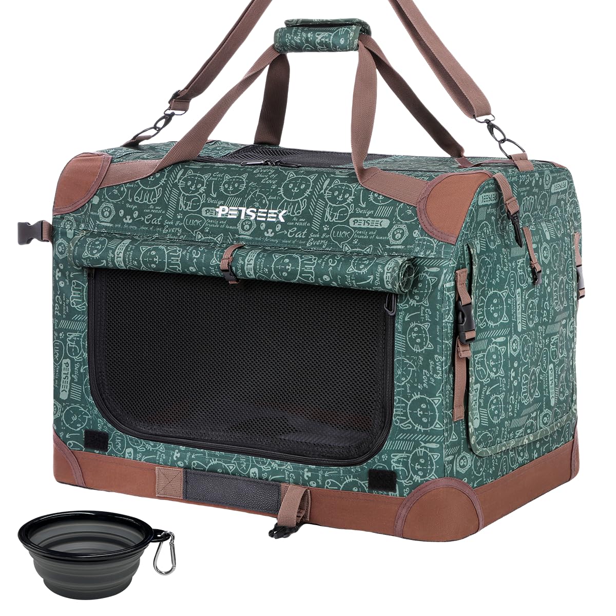 Extra-Large Soft-Sided Pet Carrier, Foldable