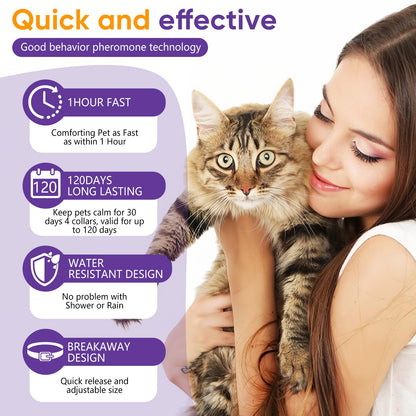 Calming Cat Collar with Long-Lasting Pheromones