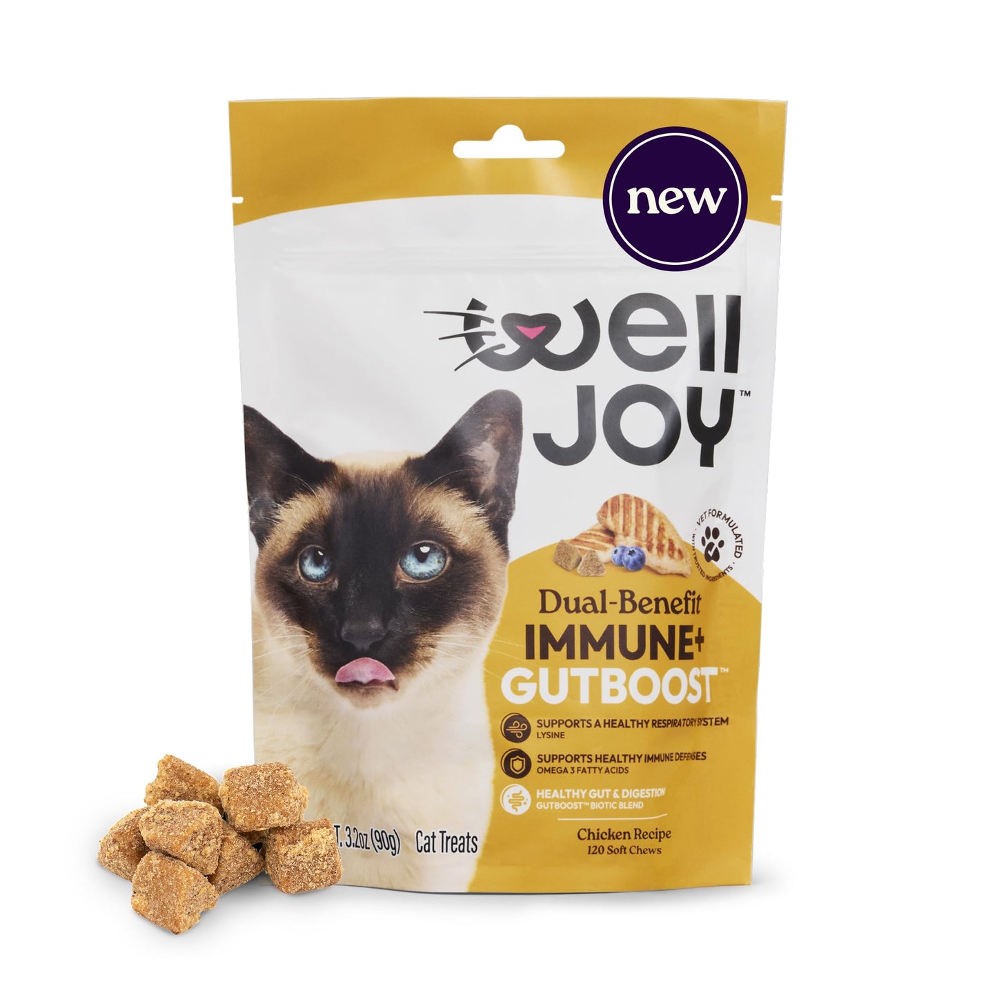 Chicken Cat Treats for Skin, Coat & Gut Health