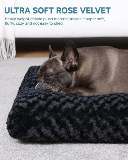 Washable Plush Dog Crate Bed & Pet Mat