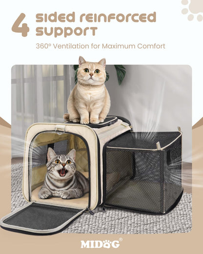 Expandable Airline-Approved Soft Cat Carrier
