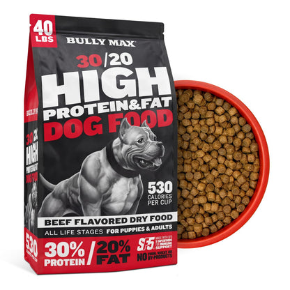 High-Protein Dry Dog Food for Adults & Puppies