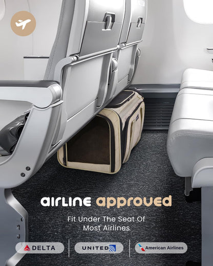 Expandable Airline-Approved Soft Cat Carrier