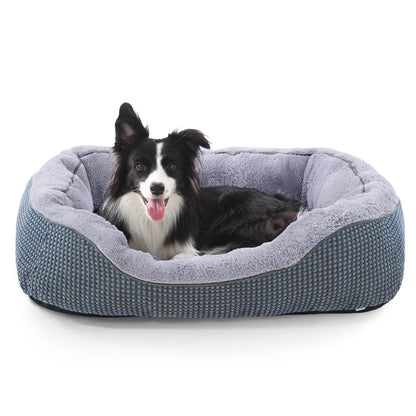 Orthopedic Calming Dog Bed with Anti-Slip Bottom