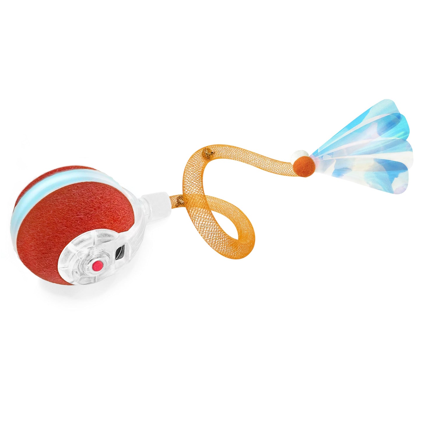 Interactive Moving Cat Ball with Mesh Tail