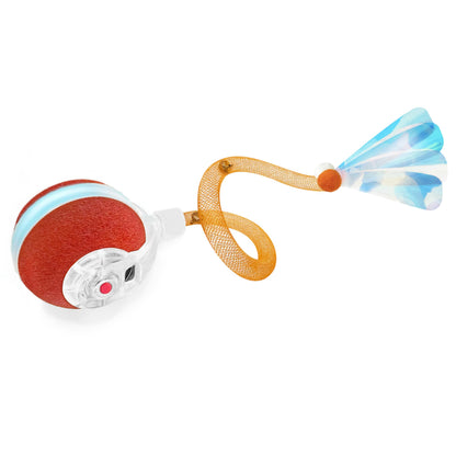 Interactive Moving Cat Ball with Mesh Tail