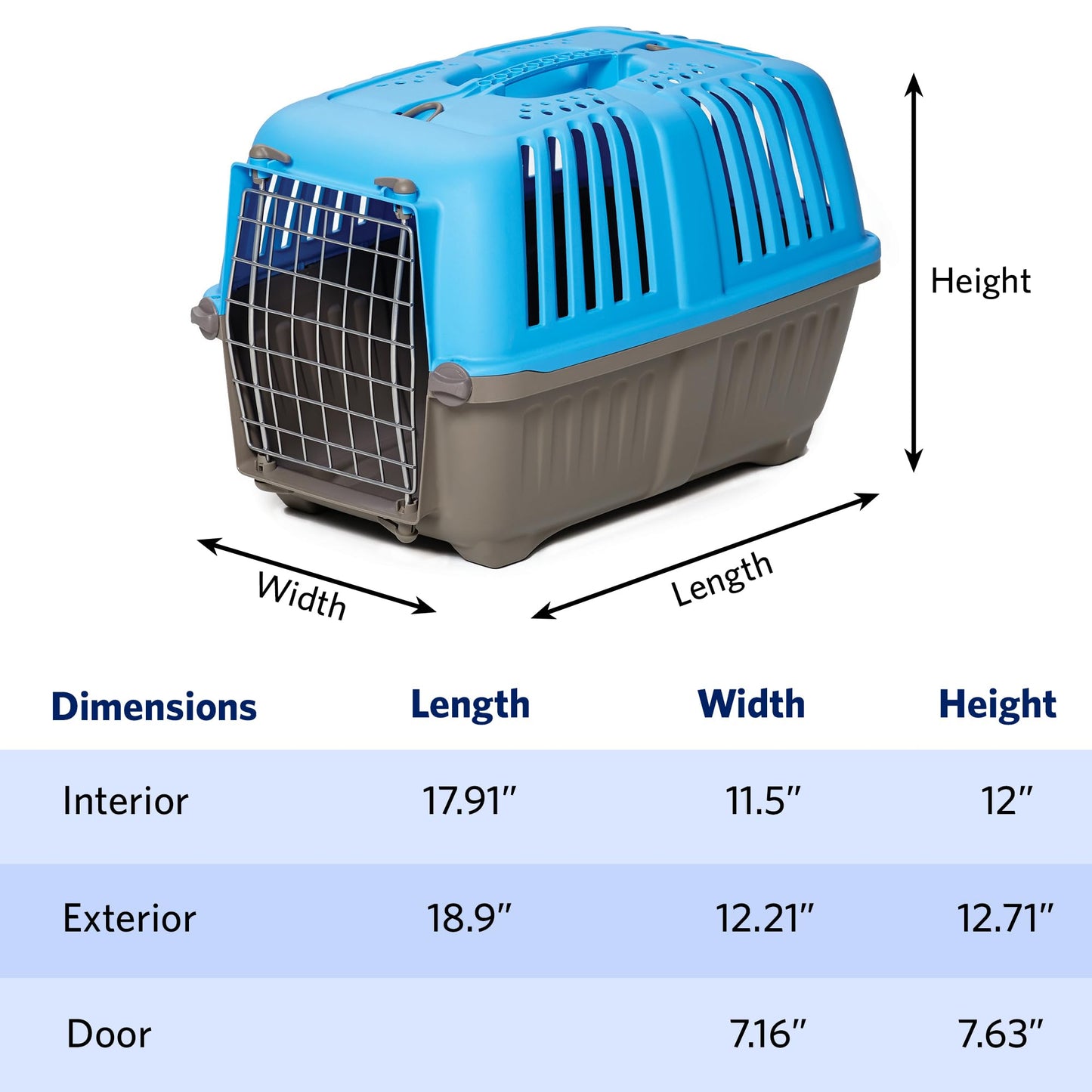 Easy-Assembly Pet Travel Carrier for Small Pets