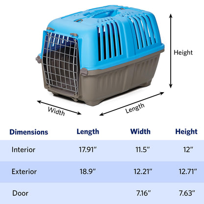 Easy-Assembly Pet Travel Carrier for Small Pets