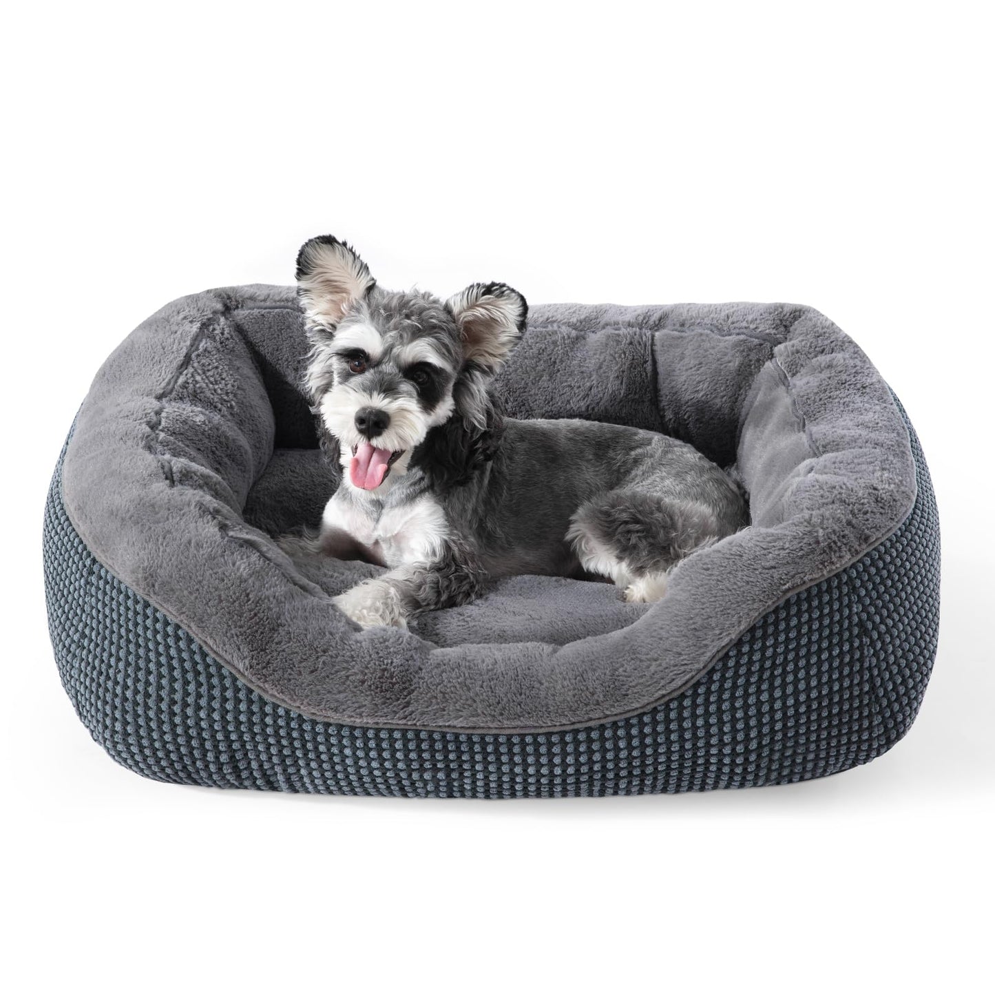 Orthopedic Calming Dog Bed with Anti-Slip Bottom