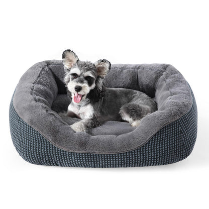 Orthopedic Calming Dog Bed with Anti-Slip Bottom