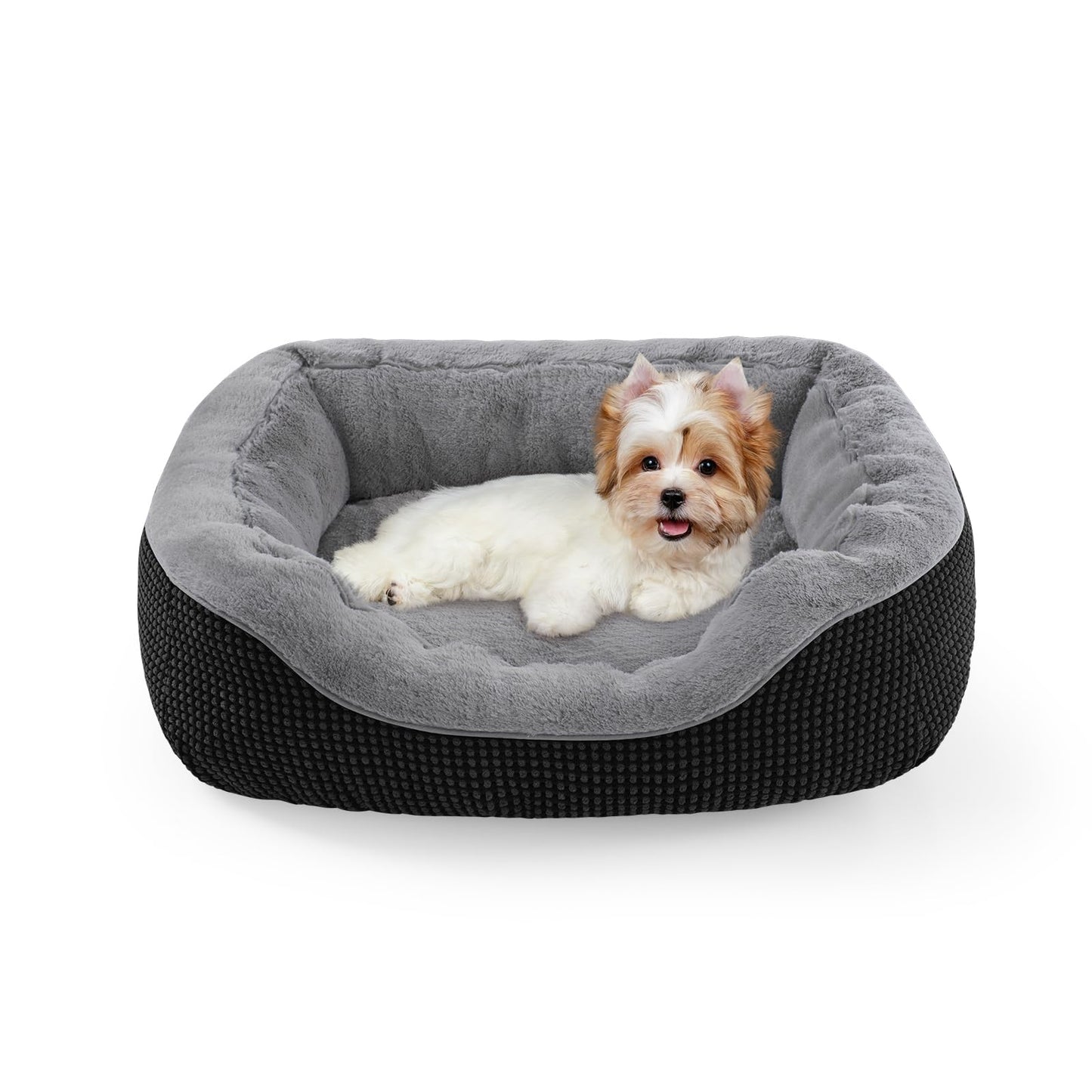 Orthopedic Calming Dog Bed with Anti-Slip Bottom
