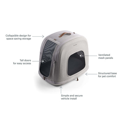 Crash-Tested Pet Travel Crate with Memory Foam