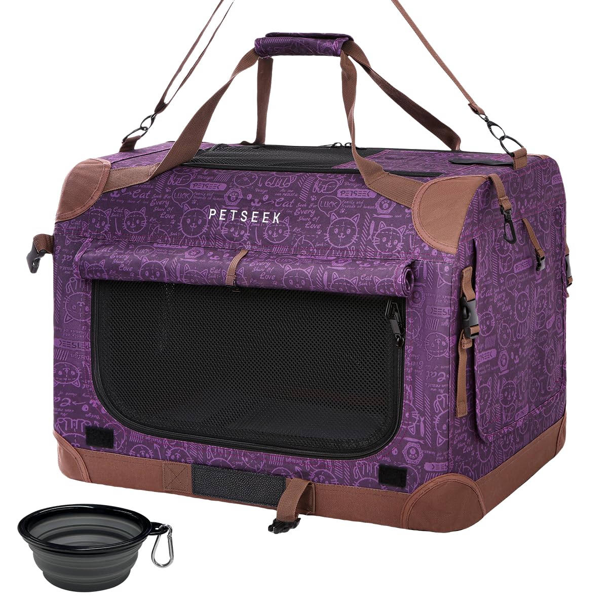 Extra-Large Soft-Sided Pet Carrier, Foldable