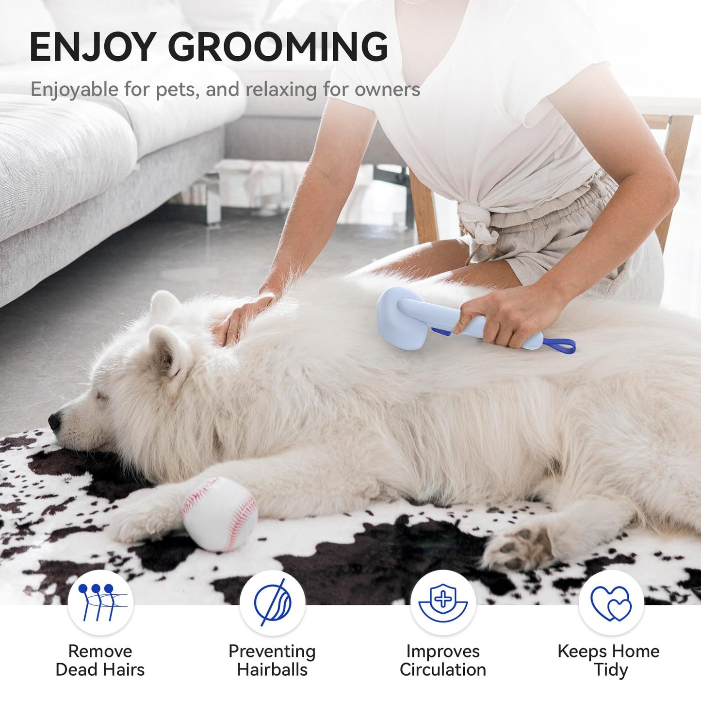 Cat Deshedding Brush for Long & Short Hair