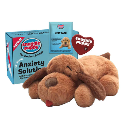 Heartbeat Plush Dog Toy for Calming Comfort