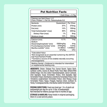Chicken Cat Treats for Skin, Coat & Gut Health