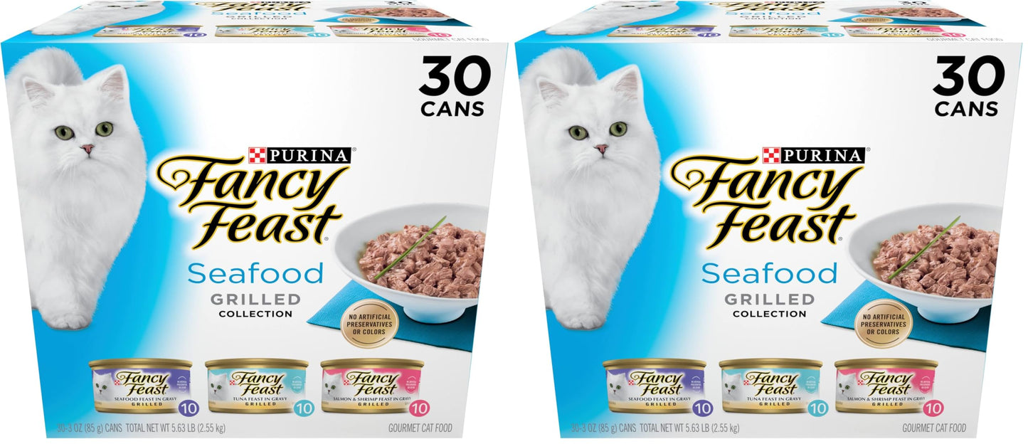 Grilled Seafood Wet Cat Food Variety Pack
