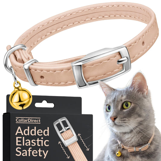 Leather Cat Collar with Bell