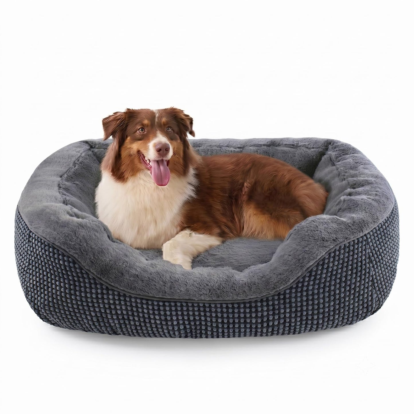 Orthopedic Calming Dog Bed with Anti-Slip Bottom