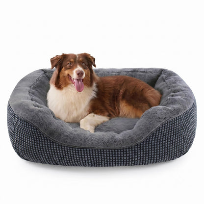 Orthopedic Calming Dog Bed with Anti-Slip Bottom
