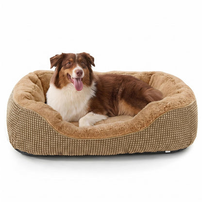 Orthopedic Calming Dog Bed with Anti-Slip Bottom