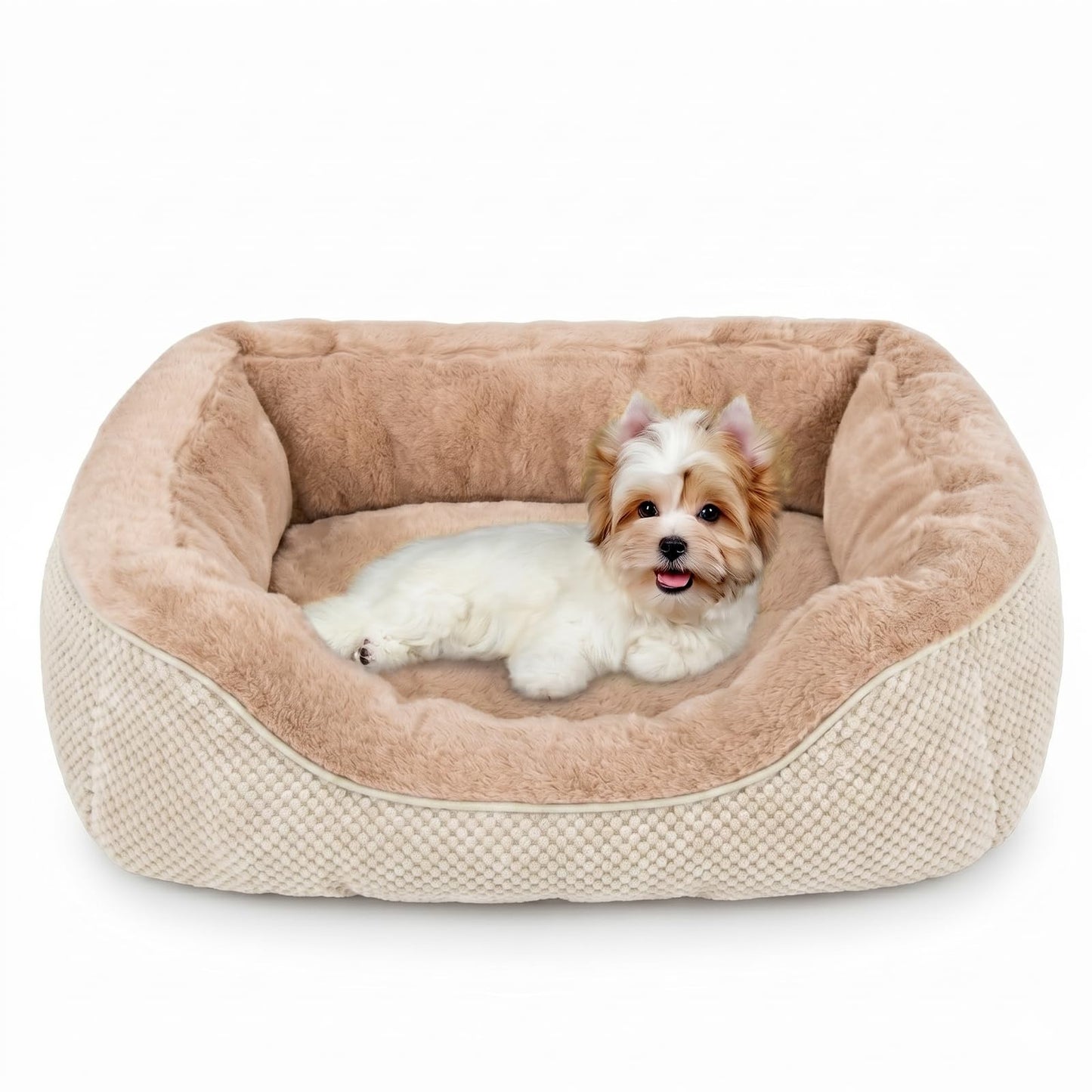 Orthopedic Calming Dog Bed with Anti-Slip Bottom