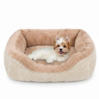 Orthopedic Calming Dog Bed with Anti-Slip Bottom