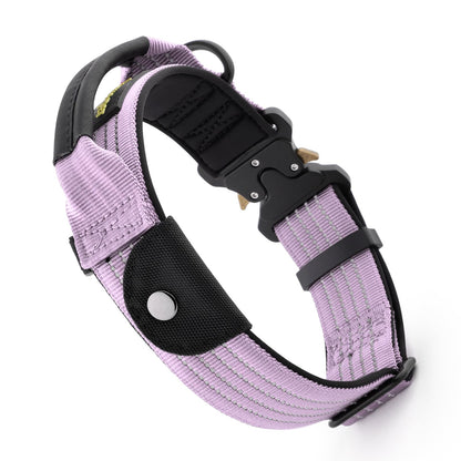 Tactical Dog Collar with AirTag Pocket