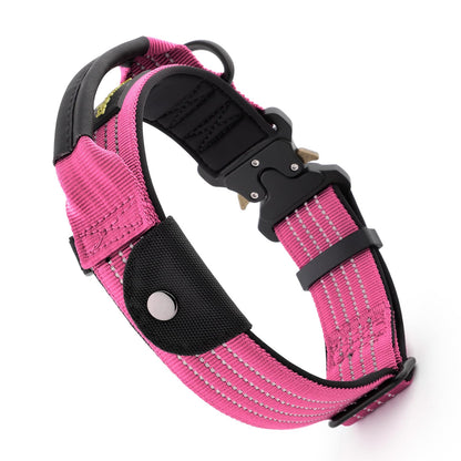 Tactical Dog Collar with AirTag Pocket
