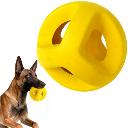 Tough Rubber Dog Ball for Chewing & Fetch