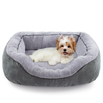 Orthopedic Calming Dog Bed with Anti-Slip Bottom