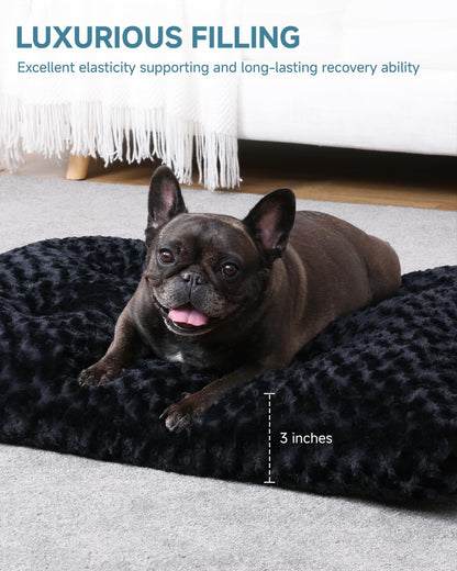 Washable Plush Dog Crate Bed & Pet Mat