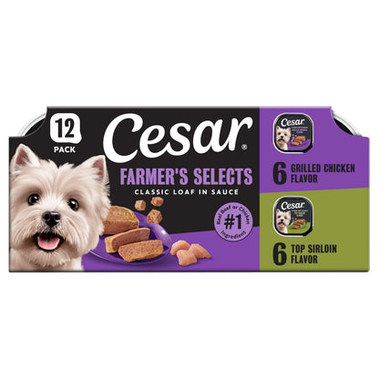 Adult Wet Dog Food Loaf in Sauce Variety Pack