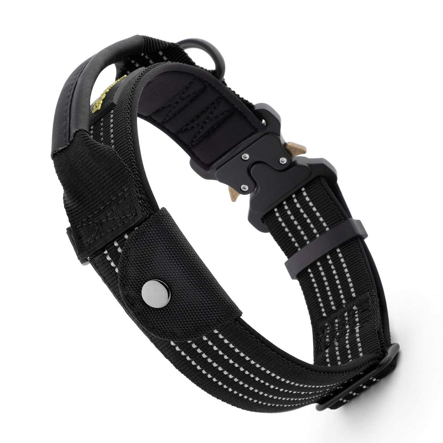 Tactical Dog Collar with AirTag Pocket