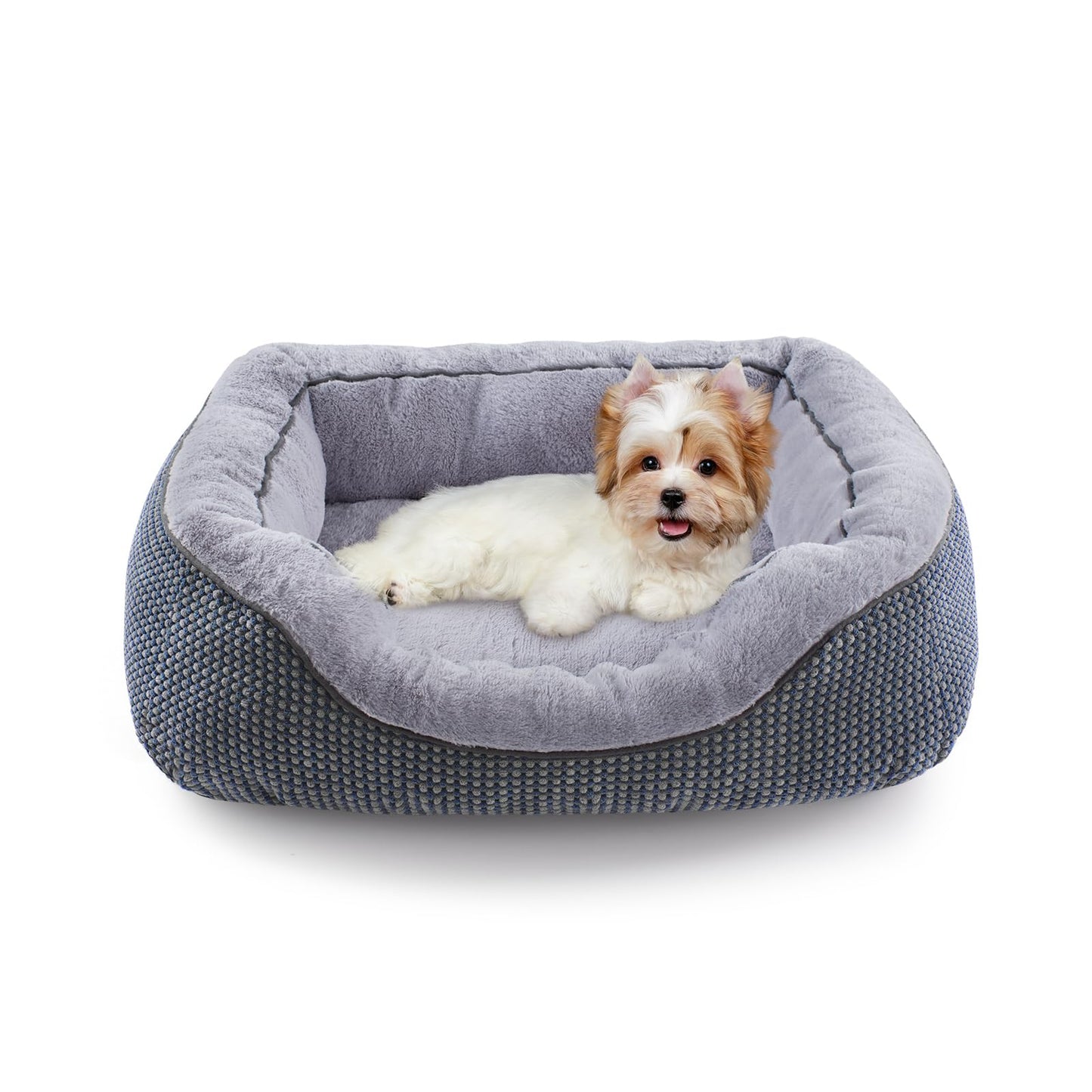 Orthopedic Calming Dog Bed with Anti-Slip Bottom