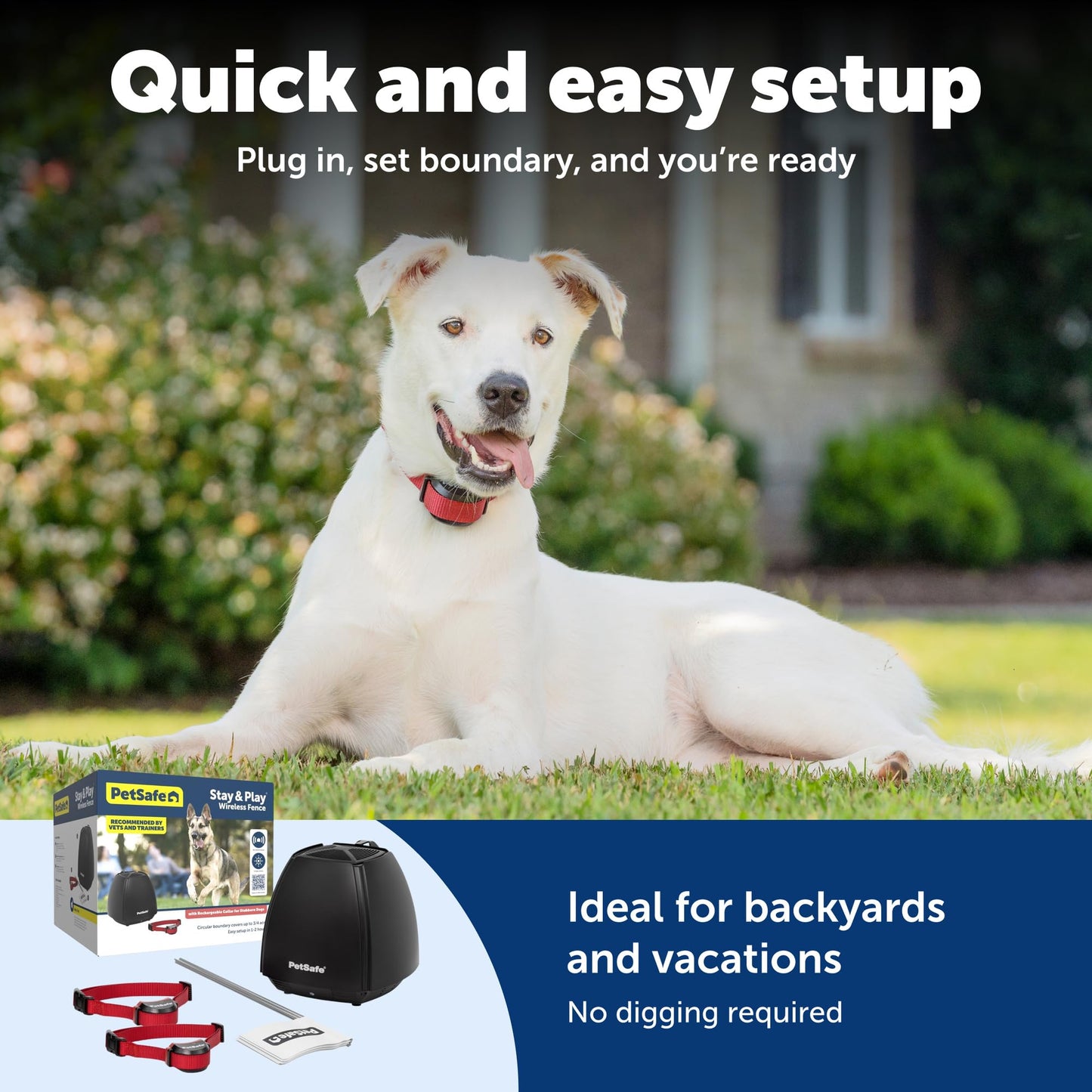 Wireless Dog Fence with Rechargeable Training Collar