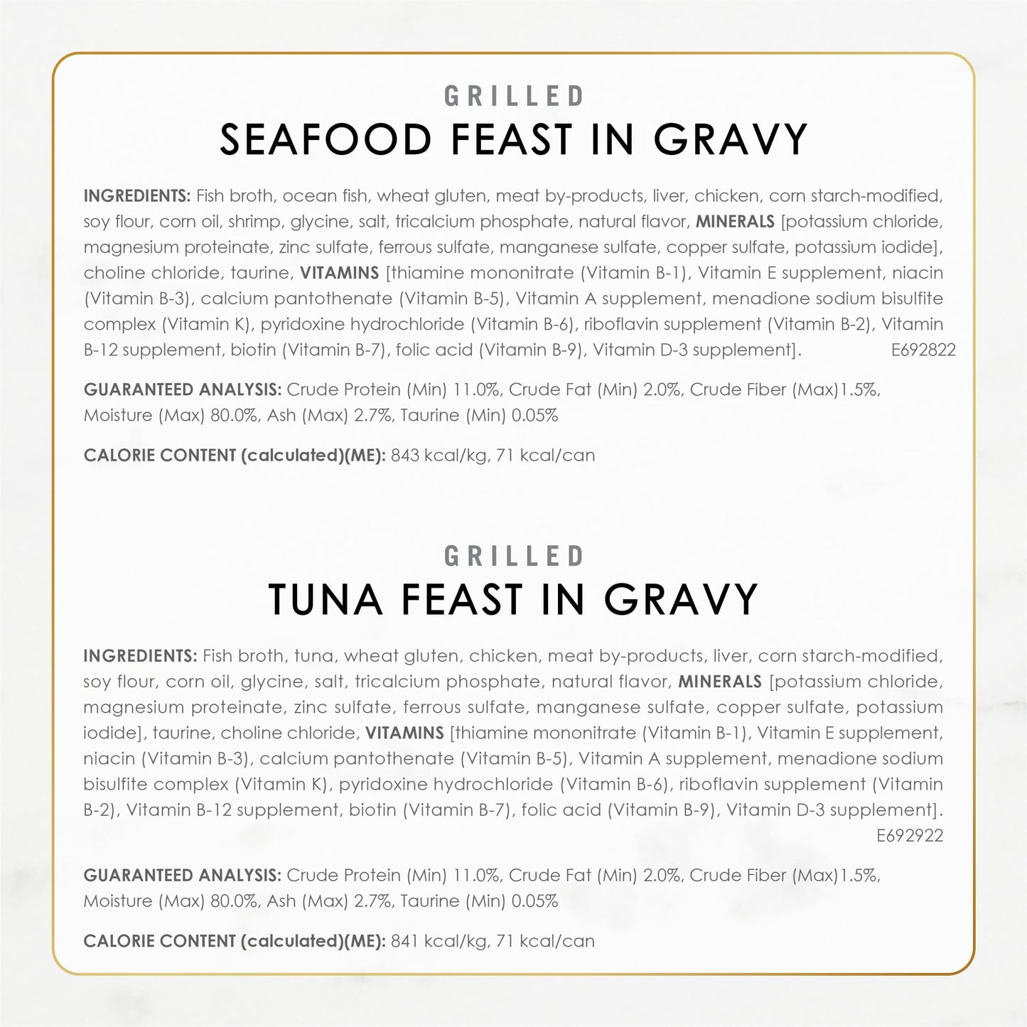 Grilled Seafood Wet Cat Food Variety Pack