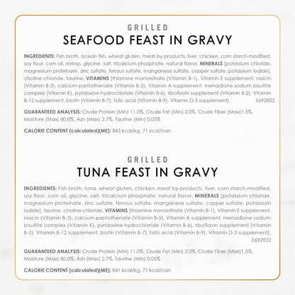 Grilled Seafood Wet Cat Food Variety Pack