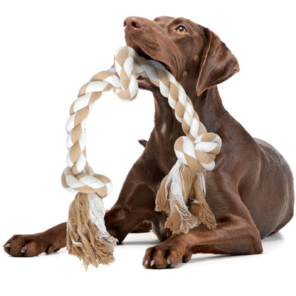 5-Knot Cotton Rope Dog Toy for Tug & Chew