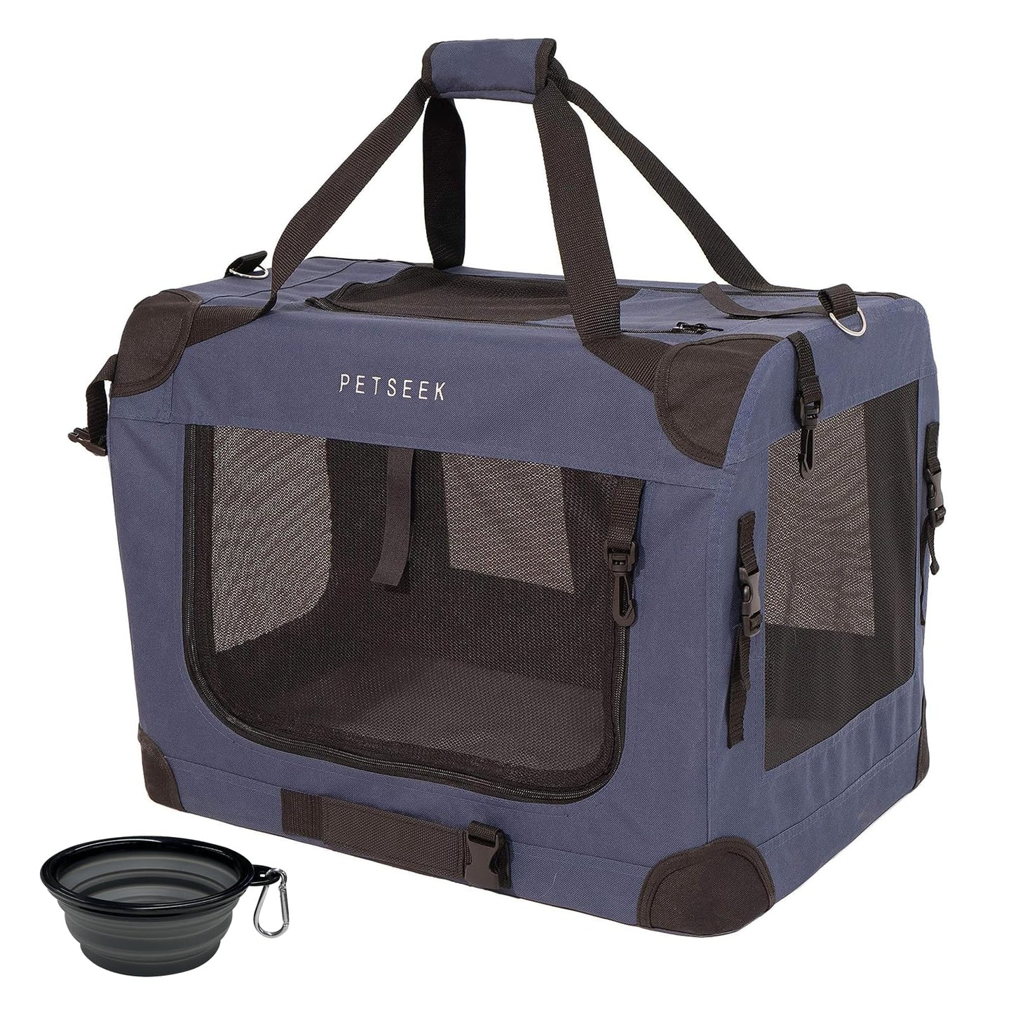 Extra-Large Soft-Sided Pet Carrier, Foldable