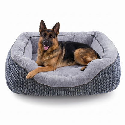 Orthopedic Calming Dog Bed with Anti-Slip Bottom